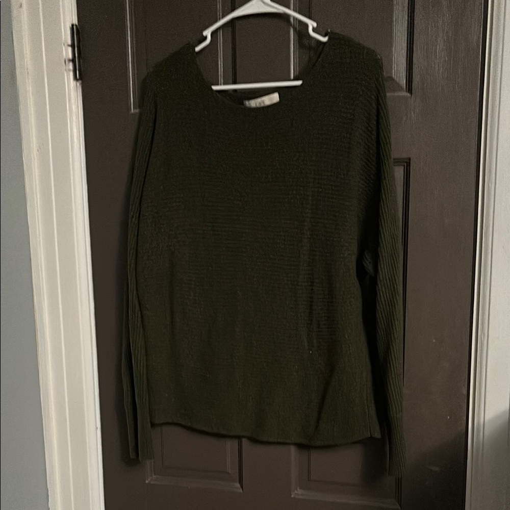 LOFT Forest Green Crew Neck Sweater